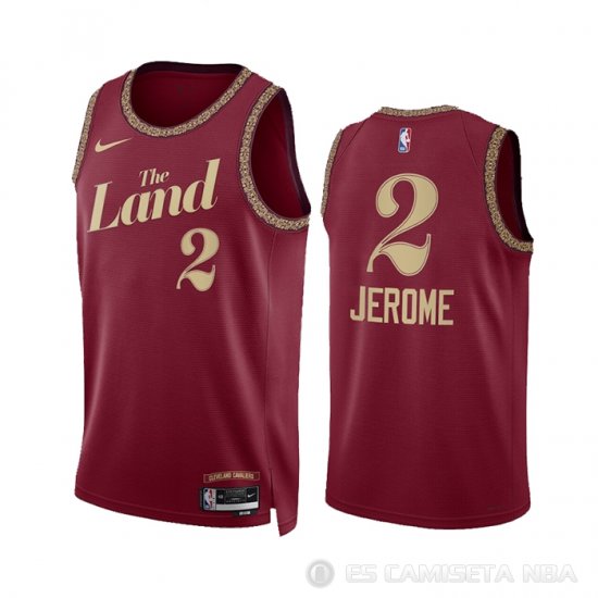 Camiseta Ty Jerome #2 Cleveland Cavaliers Ciudad 2023-24 Rojo - Haga un click en la imagen para cerrar