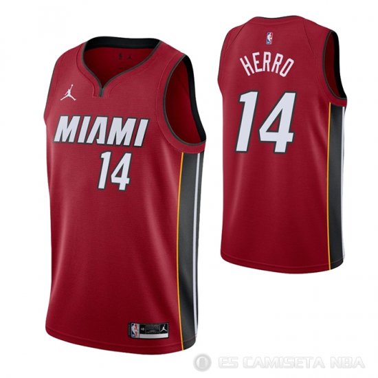 Camiseta Tyler Herro #14 Miami Heat Statement 2020-21 Rojo - Haga un click en la imagen para cerrar