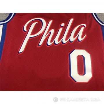 Camiseta Tyrese Maxey #0 Philadelphia 76ers Statement 2020-21 Rojo