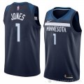 Camiseta Tyus Jones #1 Minnesota Timberwolves Icon 2018 Azul