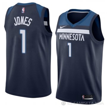 Camiseta Tyus Jones #1 Minnesota Timberwolves Icon 2018 Azul