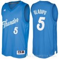 Camiseta Victor Oladipo #5 Oklahoma City Thunder Navidad 2016 Azul