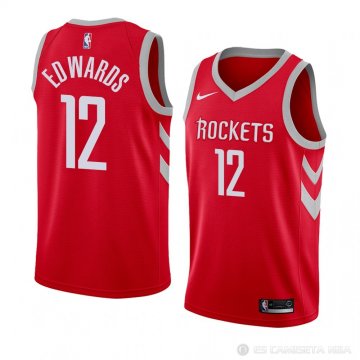 Camiseta Vincent Edwards #12 Houston Rockets Icon 2018 Rojo