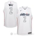 Camiseta Wall #2 Washington Wizards Ciudad 2017-18 Blanco