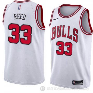 Camiseta Willie Reed #33 Chicago Bulls Association 2018 Blanco