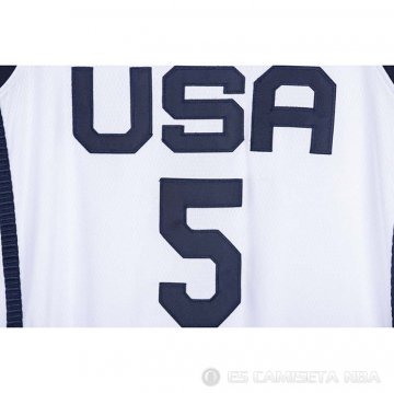 Camiseta Zach LaVine NO 5 USA 2021 Blanco