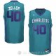 Camiseta Zeller #40 Charlotte Hornets Verde