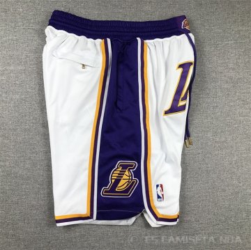 Pantalone Los Angeles Lakers Just Don Blanco