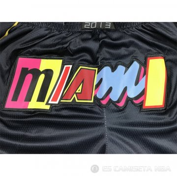 Pantalone Miami Heat Ciudad Just Don 2021-22 Negro