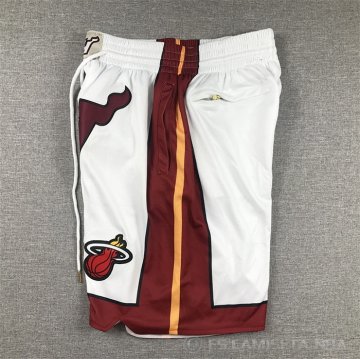 Pantalone Miami Heat Just Don Rojo Blanco