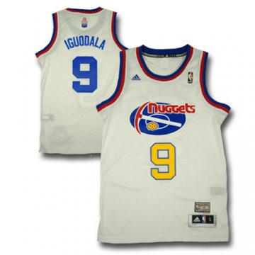 Camiseta Igudala #9 Nuggets ABA Blanco