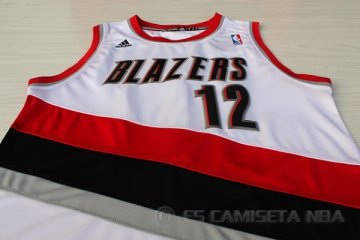 Camiseta Aldridge #12 Portland Trail Blazers Blanco