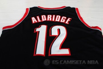 Camiseta Aldridge #12 Portland Trail Blazers Negro