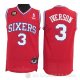 Camiseta Allen Iverson #3 Philadelphia 76ers 10th Retro Rojo