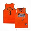 Camiseta Allen Iverson #3 Philadelphia 76ers Retro Naranja