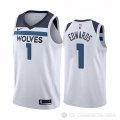 Camiseta Anthony Edwards #1 Minnesota Timberwolves Association Blanco