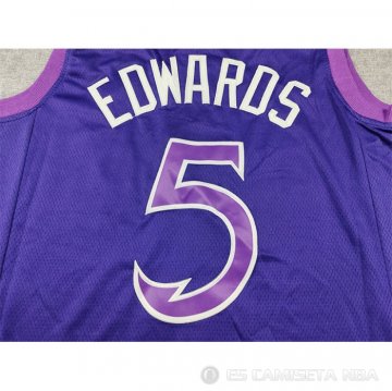 Camiseta Anthony Edwards #5 Minnesota Timberwolves Classic 2024 Violeta