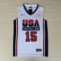 Camiseta Anthony #15 USA 1992 Blanco