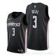 Camiseta Bradley Beal #3 Washington Wizards Ciudad Edition Negro