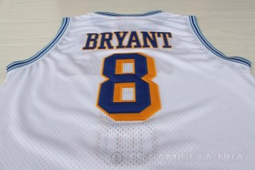 Camiseta Bryant #8 Los Angeles Lakers Retro Blanco