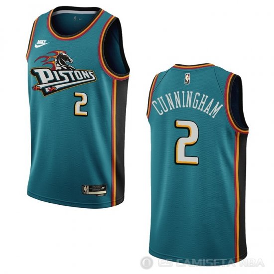 Camiseta Cade Cunningham #2 Detroit Pistons Classic 2022-23 Verde - Haga un click en la imagen para cerrar