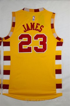 Camiseta James #23 Cleveland Cavaliers Amarillo