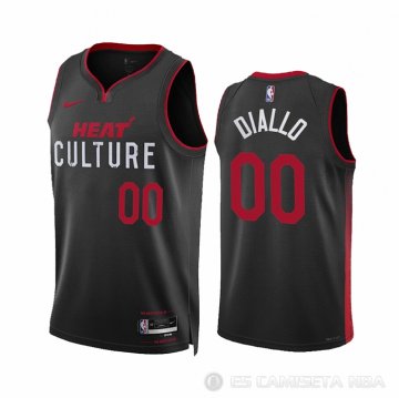 Camiseta Cheick Diallo #00 Miami Heat Ciudad 2023-24 Negro