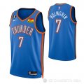 Camiseta Chet Holmgren #7 Oklahoma City Thunder Icon Azul
