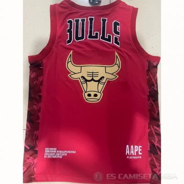 Camiseta Chicago Bulls x AAPE Rojo