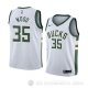 Camiseta Christian Wood #35 Milwaukee Bucks Association 2018 Blanco