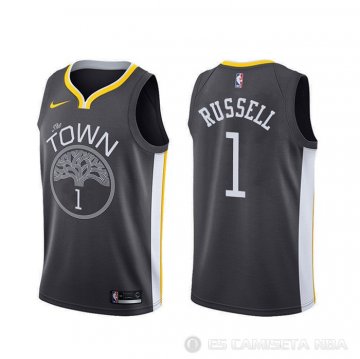 Camiseta D\'angelo Russell #1 Golden State Warriors Ciudad Negro
