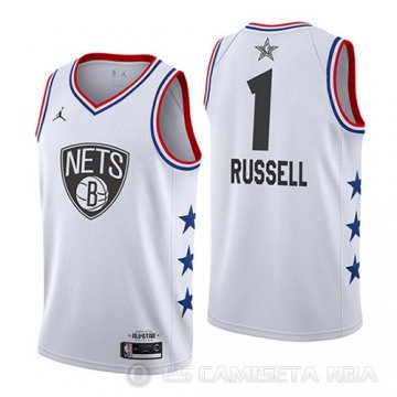 Camiseta Dangelo Russell #1 All Star 2019 Brooklyn Nets Blanco