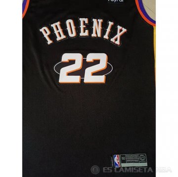 Camiseta Deandre Ayton #22 Phoenix Suns 75th Anniversary 2022 Negro