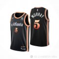 Camiseta Dejounte Murray #5 Atlanta Hawks Ciudad 2022-23 Negro