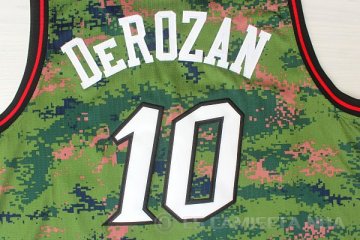 Camiseta Demar Derozan #10 Toronto Raptors Verde