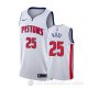 Camiseta Derrick Rose #25 Detroit Pistons Association 2018-19 Blanco