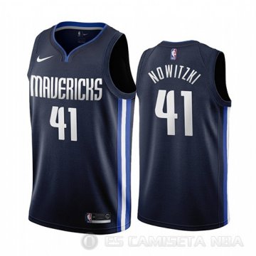 Camiseta Dirk Nowitzki #41 Dallas Mavericks Statement 2019-20 Azul
