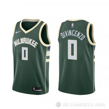 Camiseta Donte Divincenzo #0 Milwaukee Bucks Icon Verde