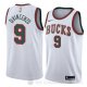 Camiseta Donte Divincenzo #9 Milwaukee Bucks Classic 2018 Blanco