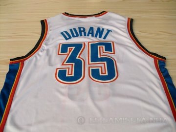 Camiseta Durant #35 Oklahoma City Thunder Blanco