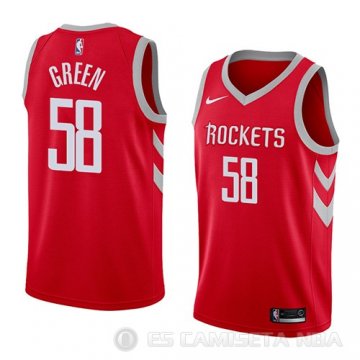 Camiseta Gerald Green #58 Houston Rockets Icon 2018 Rojo