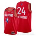 Camiseta Giannis Antetokounmpo #24 All Star 2020 Milwaukee Bucks Rojo