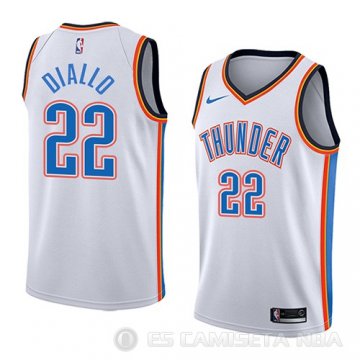 Camiseta Hamidou Diallo #22 Oklahoma City Thunder Association 2018 Blanco