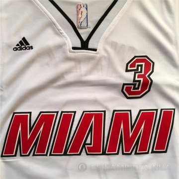 Camiseta Wade #3 Miami Heat Blanco