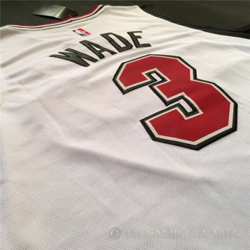 Camiseta Wade #3 Miami Heat Blanco