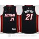 Camiseta Whiteside #21 Miami Heat Negro