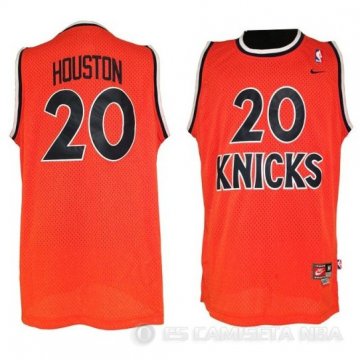 Camiseta Houston #20 New York Knicks Naranja Rev30