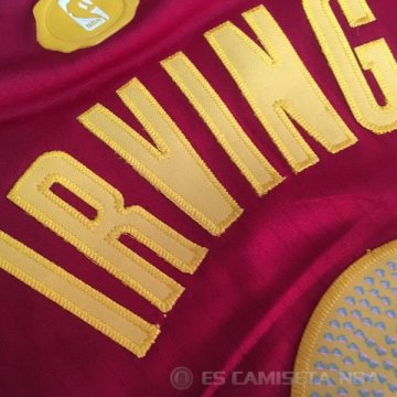 Camiseta Irving #2 Cleveland Cavaliers Autentico Navidad 2016-17 Rojo