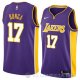 Camiseta Isaac Bonga #17 Los Angeles Lakers Statement 2018 Violeta