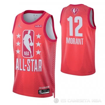 Camiseta Ja Morant #12 All Star 2022 Memphis Grizzlies Granate